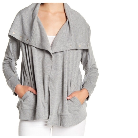 Cable & Gauge Tops Nwt Cable Gauge Gray Sport Cardigan Poshmark